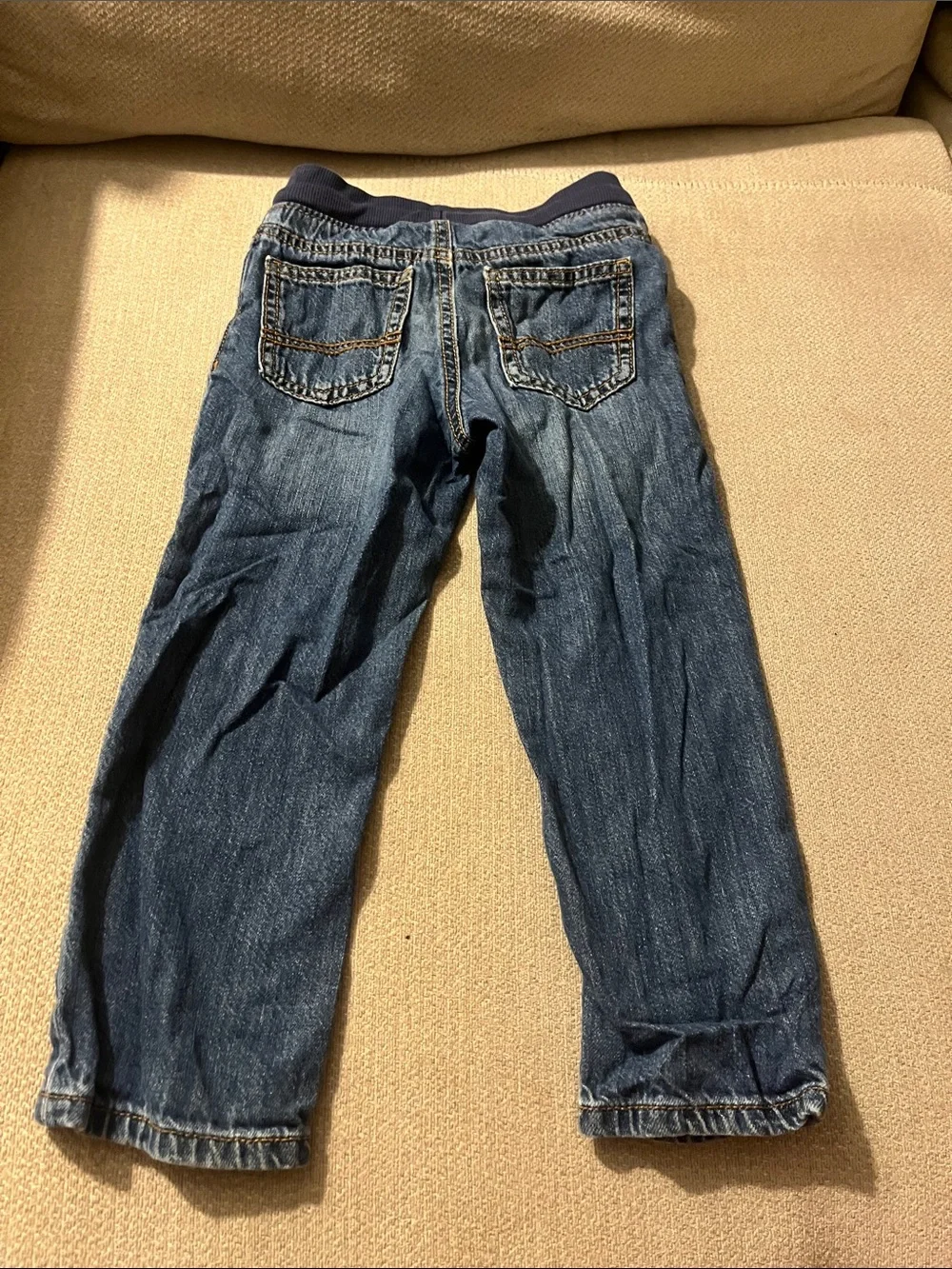 💙5 for $10💙 Carter's Dark Blue Straight-Leg Jeans with Elastic Waist 4t